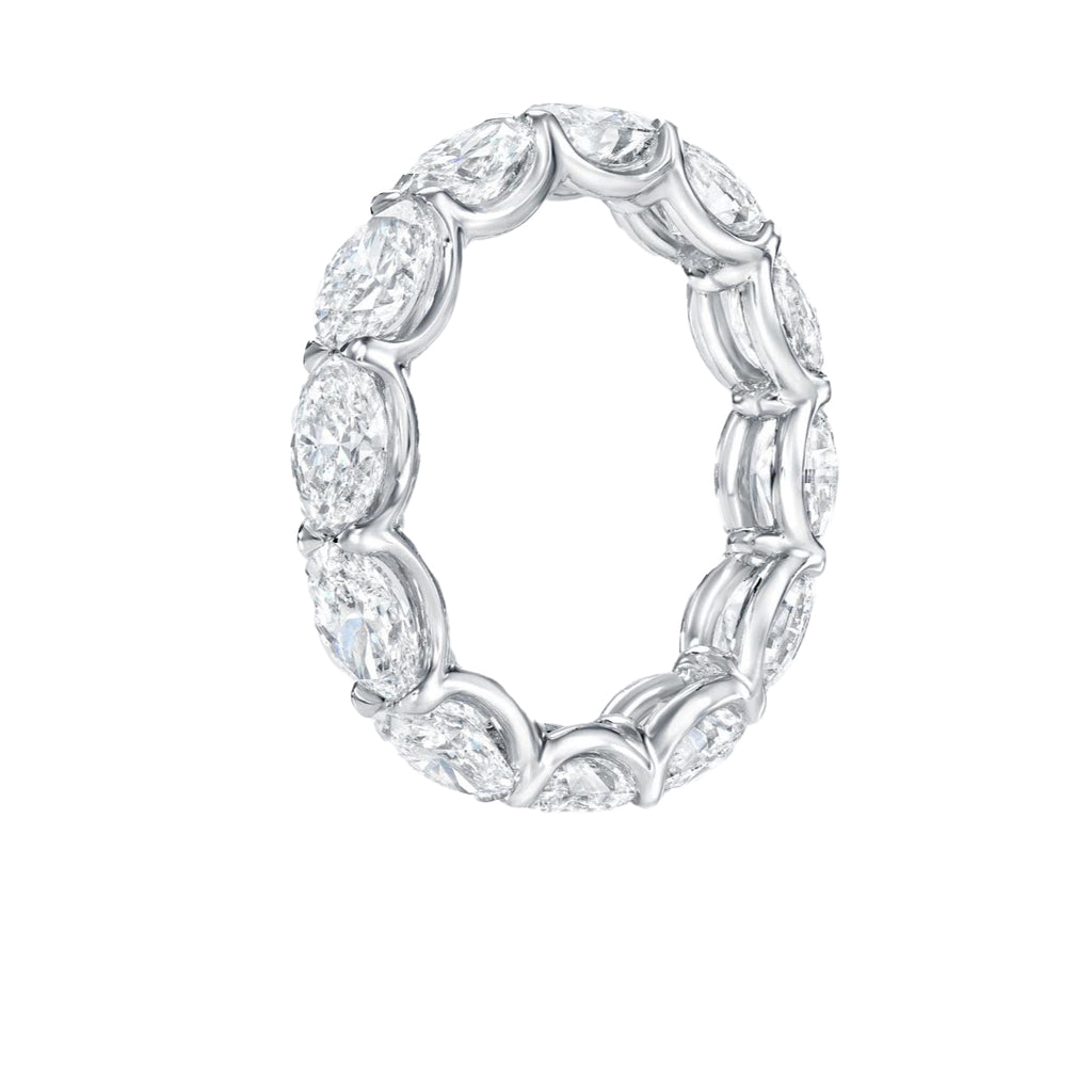 6 Ct. East West Oval Diamond Eternity Band Ring