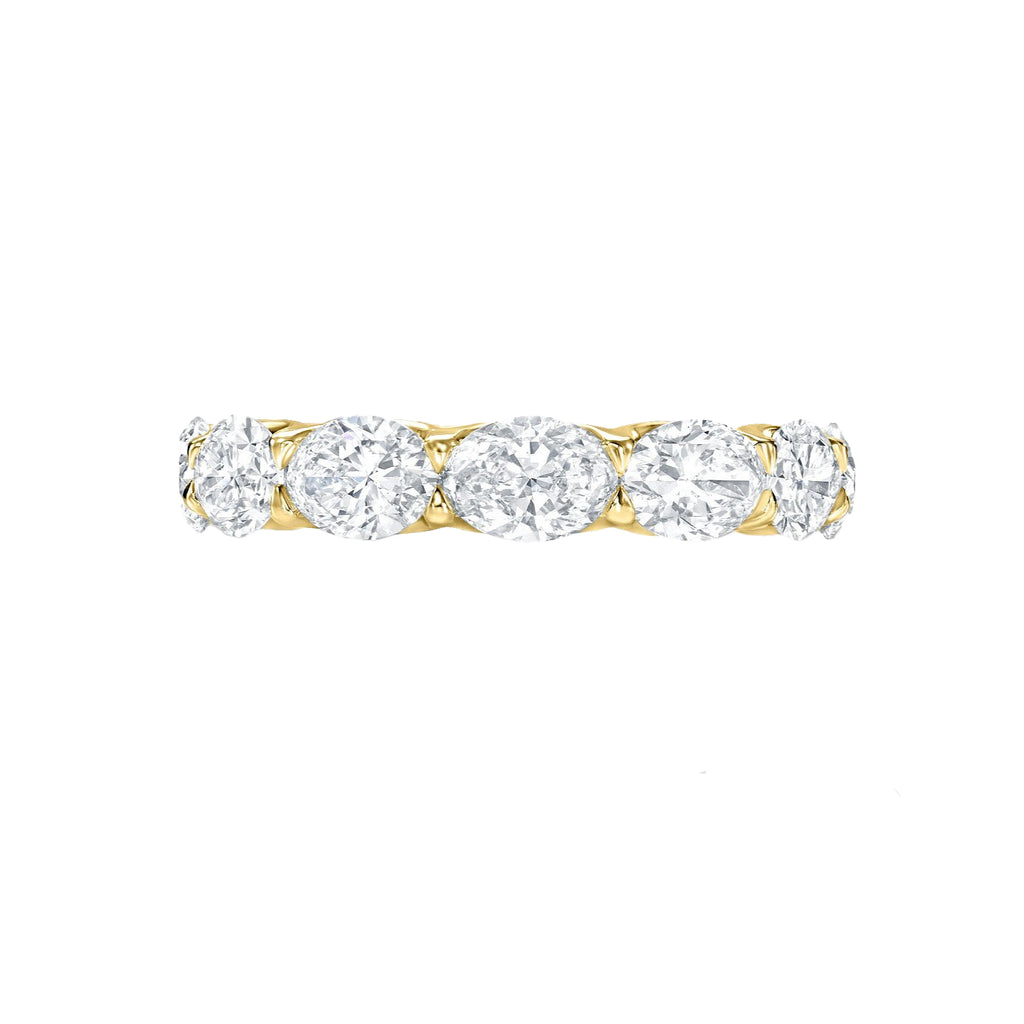 6 Ct. East West Oval Diamond Eternity Band Ring