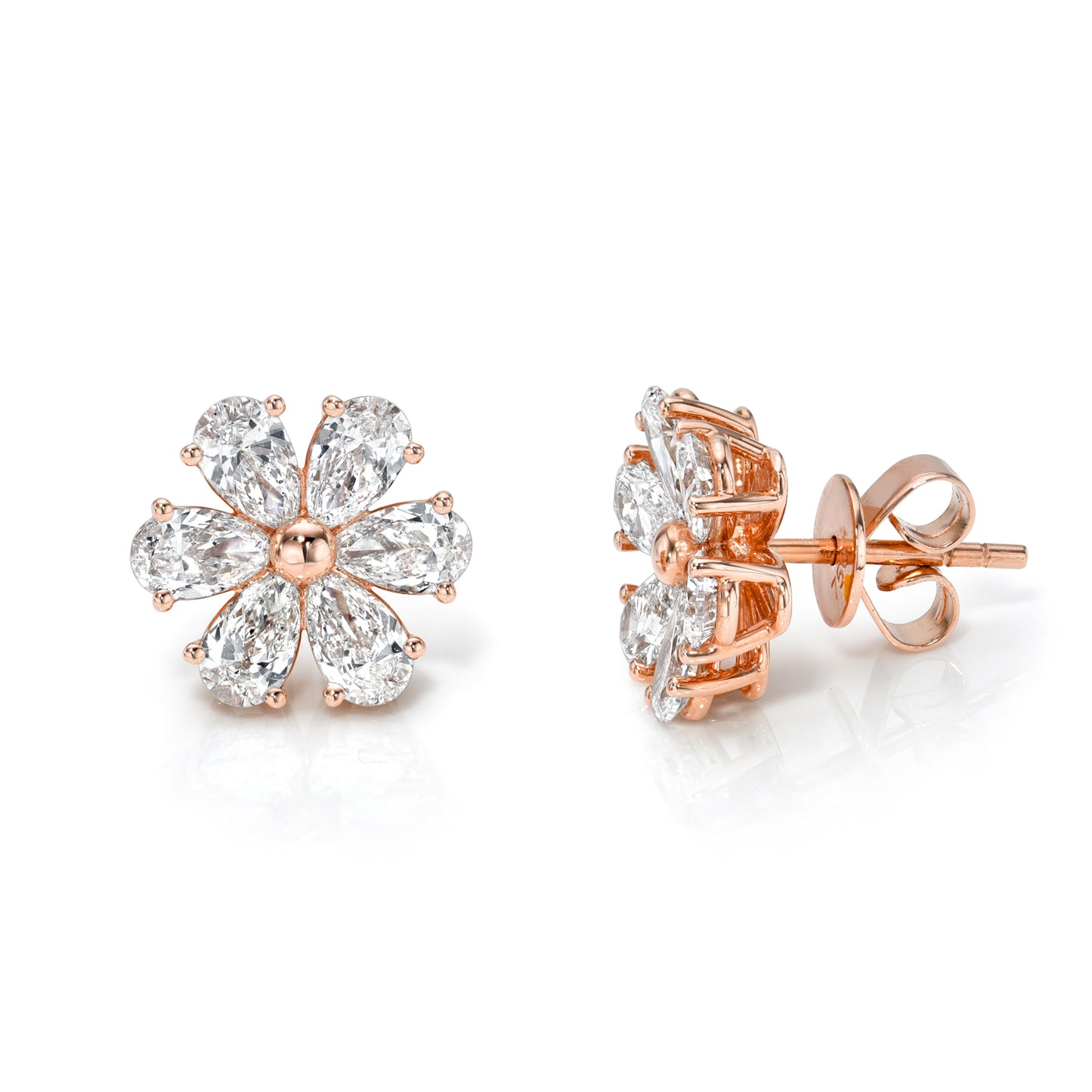 Blossom Diamond Stud Earrings