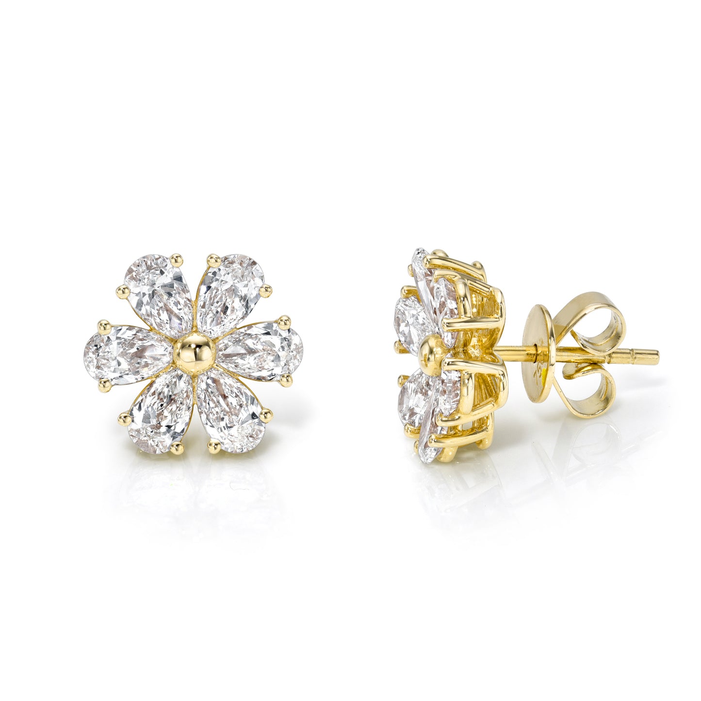 Blossom Diamond Stud Earrings