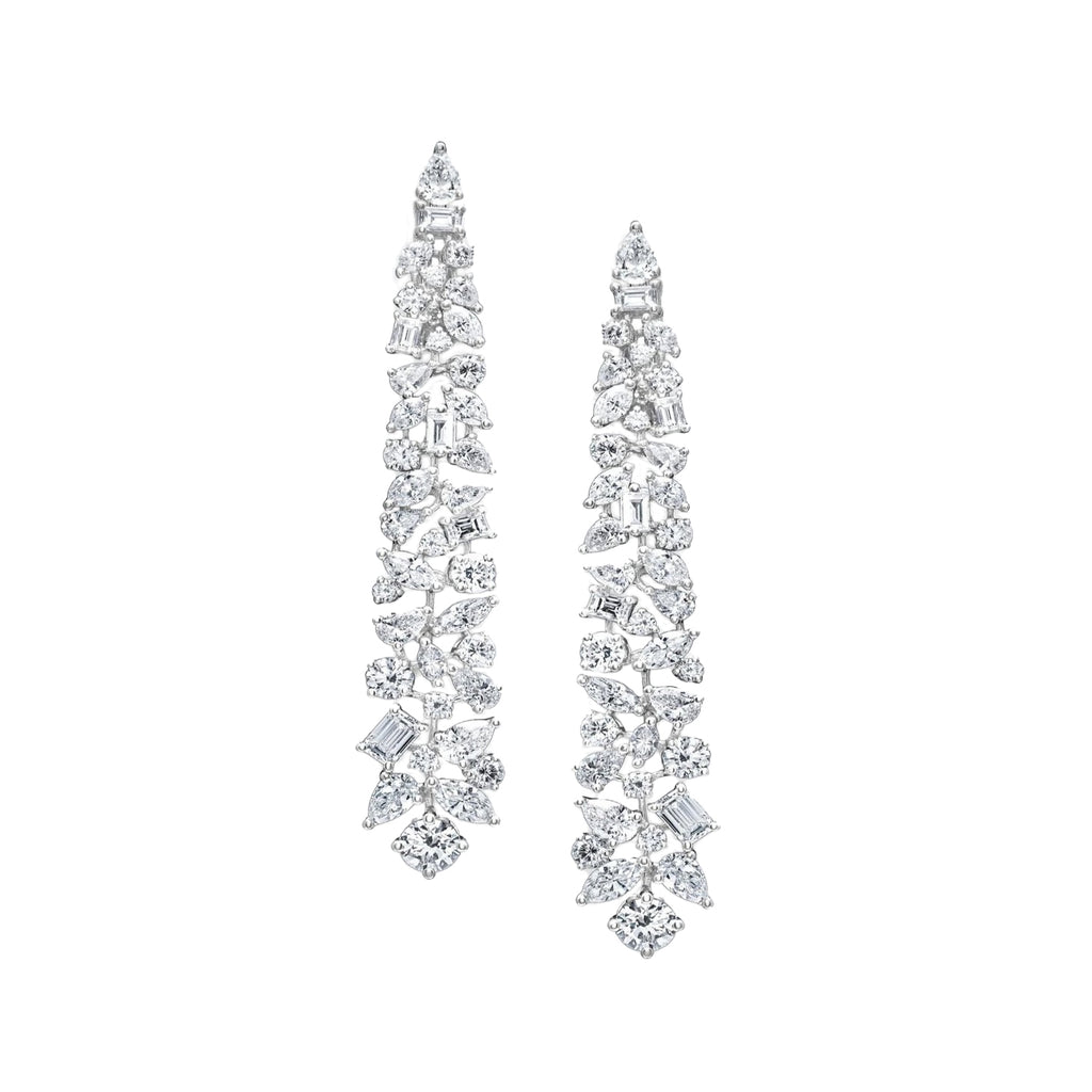 Captivating Mixed Cut Chandelier Earrings