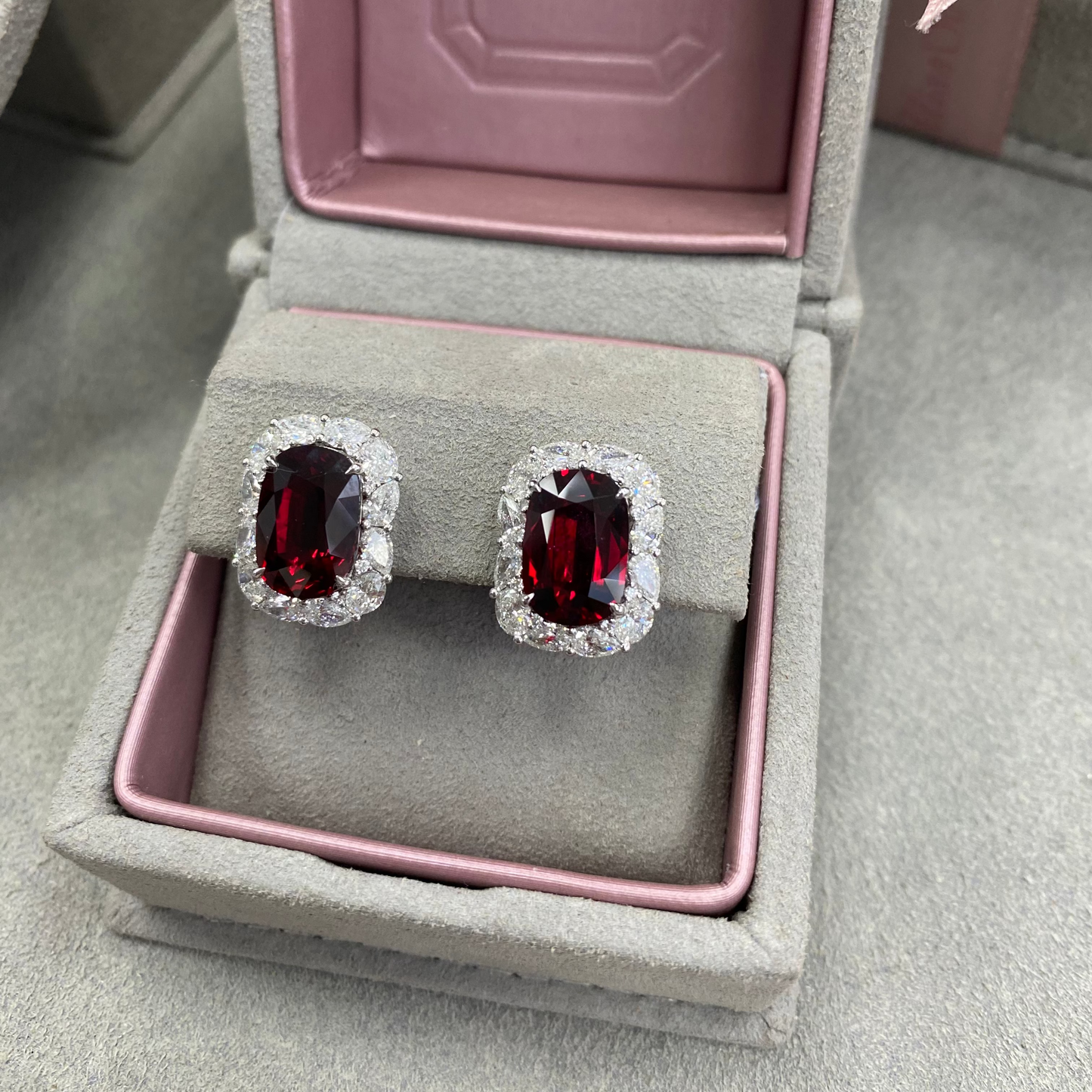 10 Carat Ruby Earrings