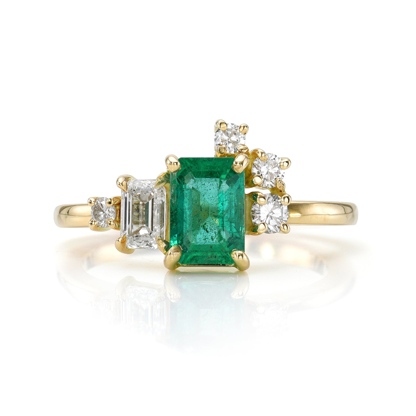Nature's Beauty Emerald and Diamond Ring