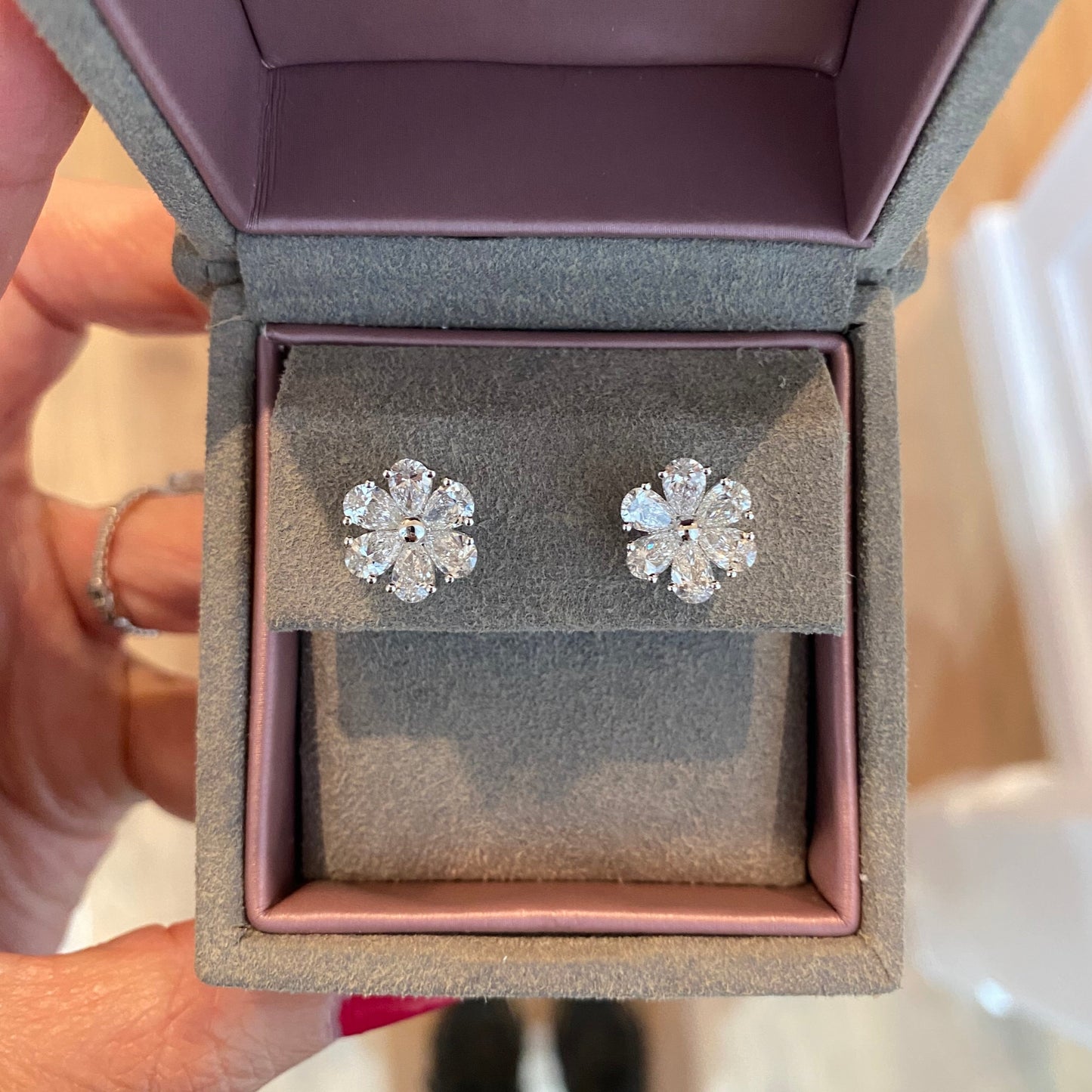 Blossom Diamond Stud Earrings