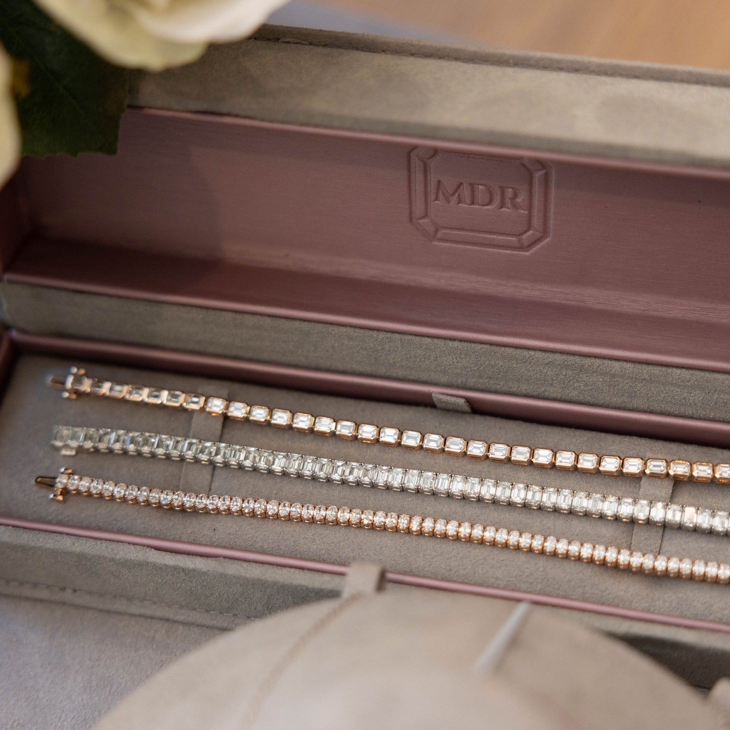 Emerald Cut Diamond Tennis Bracelet