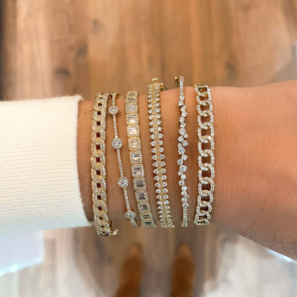 Sprinkled with Love Diamond Bangle Bracelet