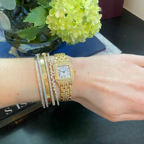 Single Row Diamond Tennis Bracelet Bangle