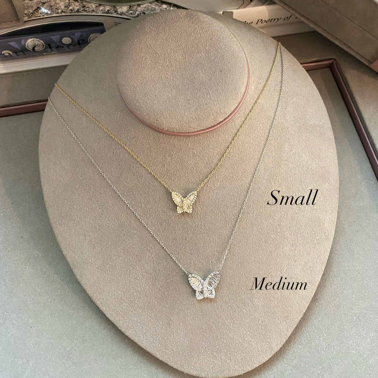 Butterfly Diamond Pendant Necklace