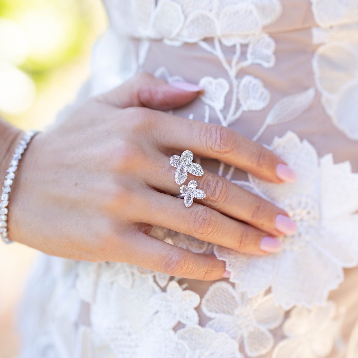 Butterfly Together Diamond Ring