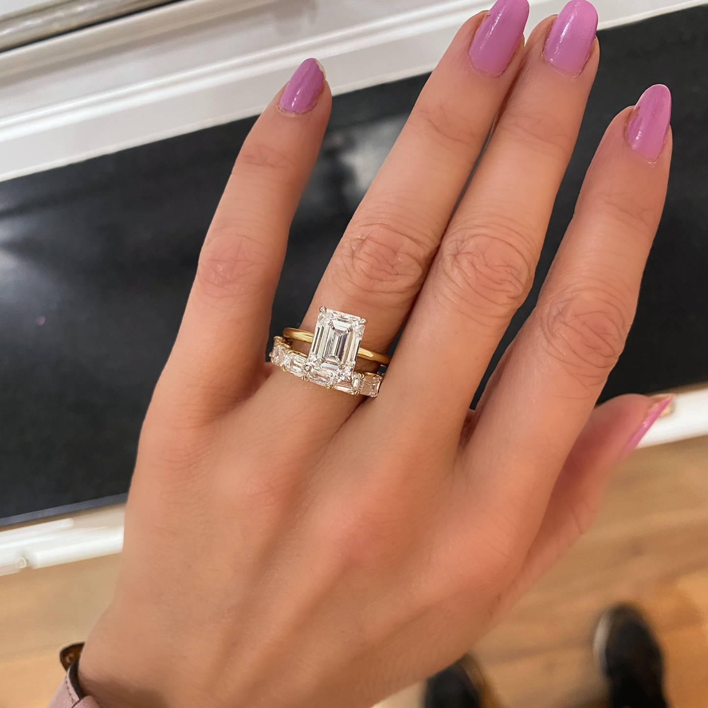 Emerald Cut Diamond Solitaire
