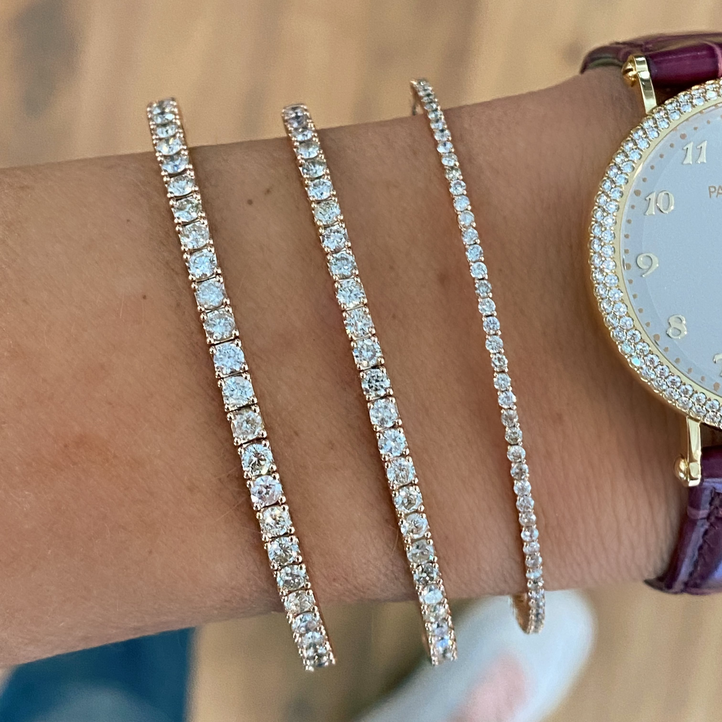 Flexible Diamond Bangle Bracelet