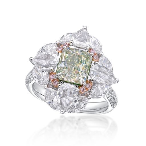 Floral Fancy Diamond Ring