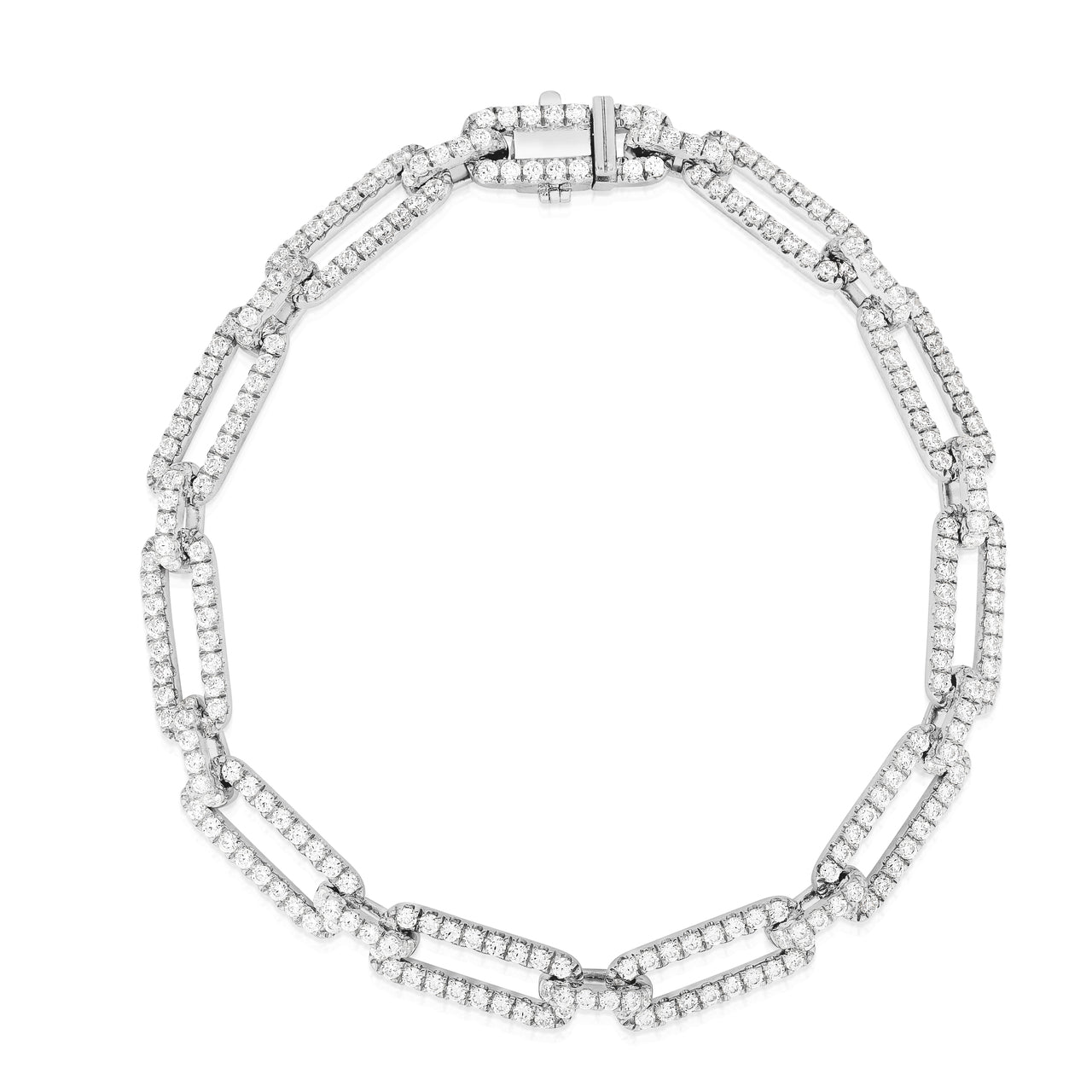 Diamond Long Link Bracelet