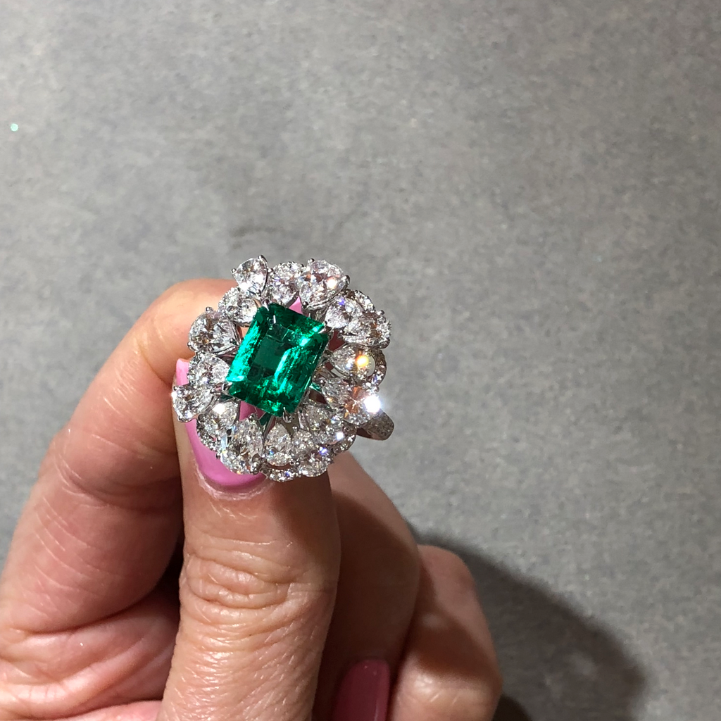 2 Ct. Exceptional Columbian Emerald Ring