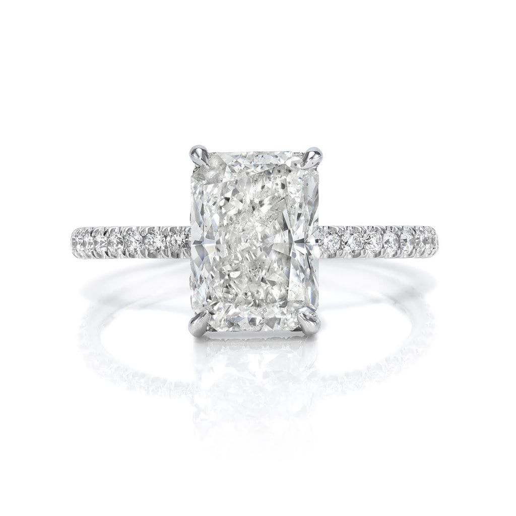 3 carat Radiant Cut Diamond Engagement Ring