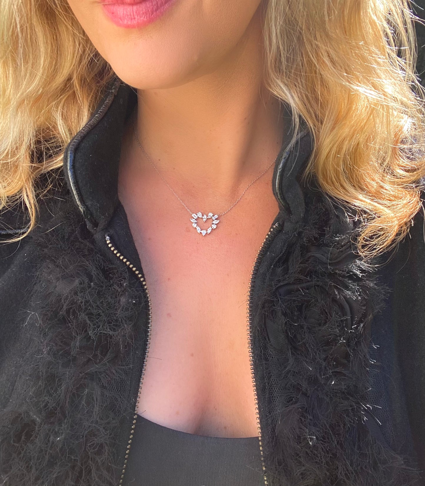 In Love Diamond Heart Pendant Necklace