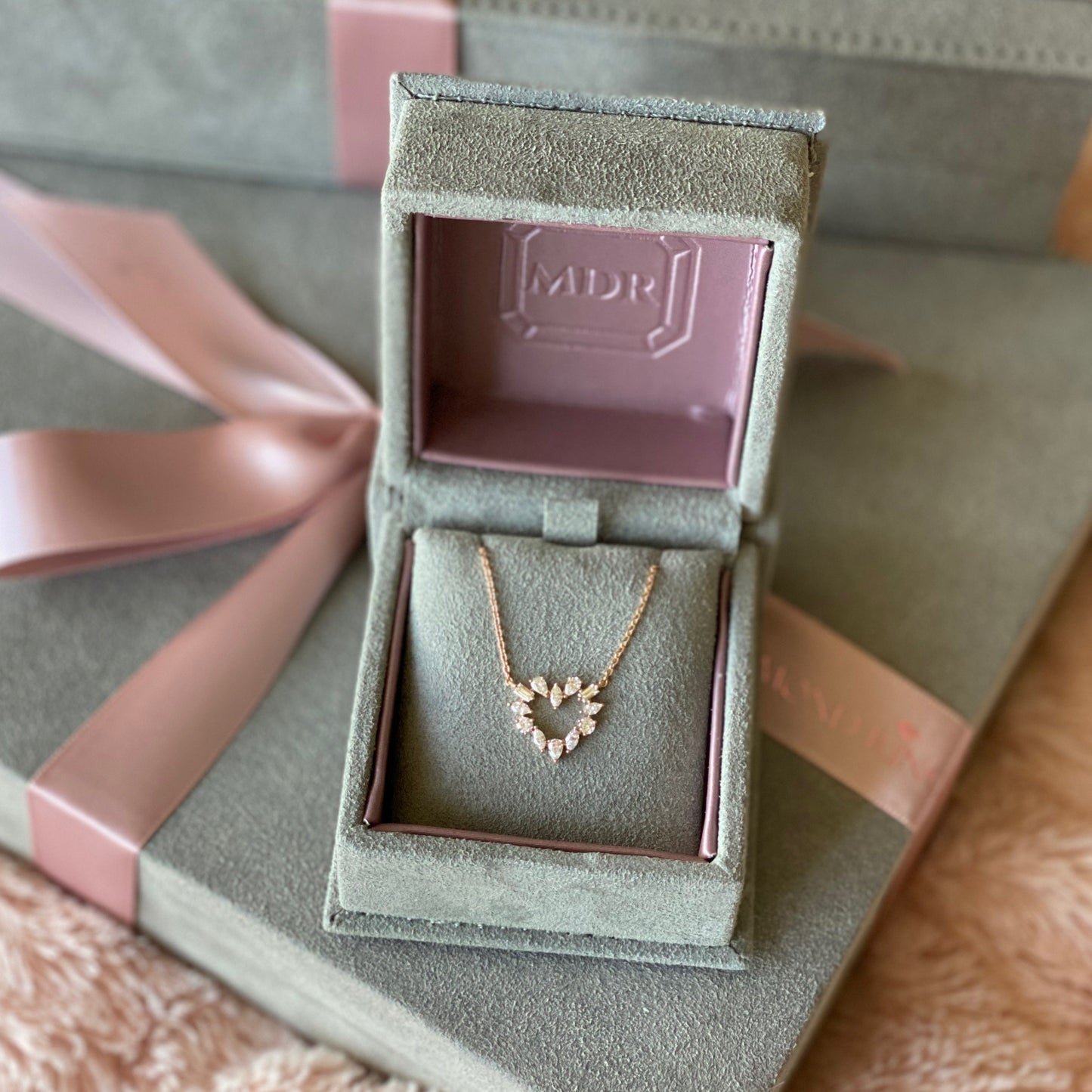 In Love Diamond Heart Pendant Necklace