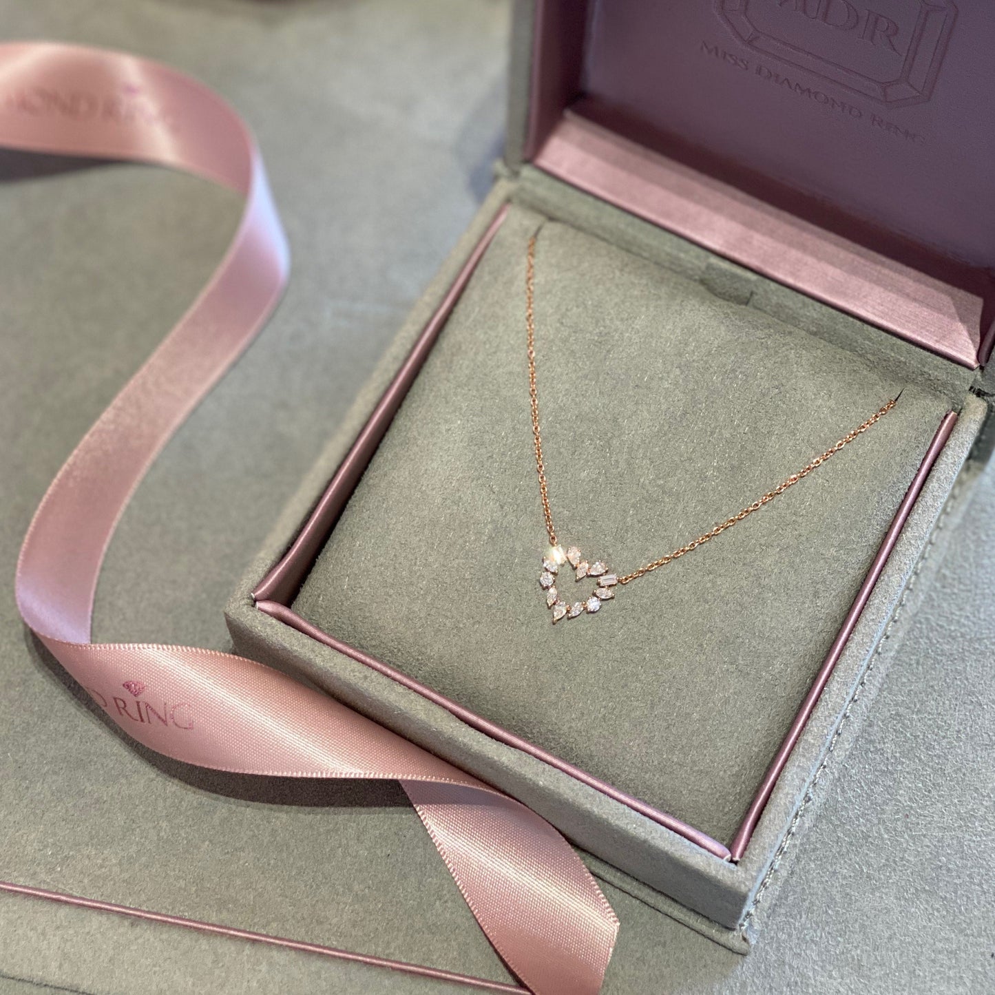 In Love Diamond Heart Pendant Necklace