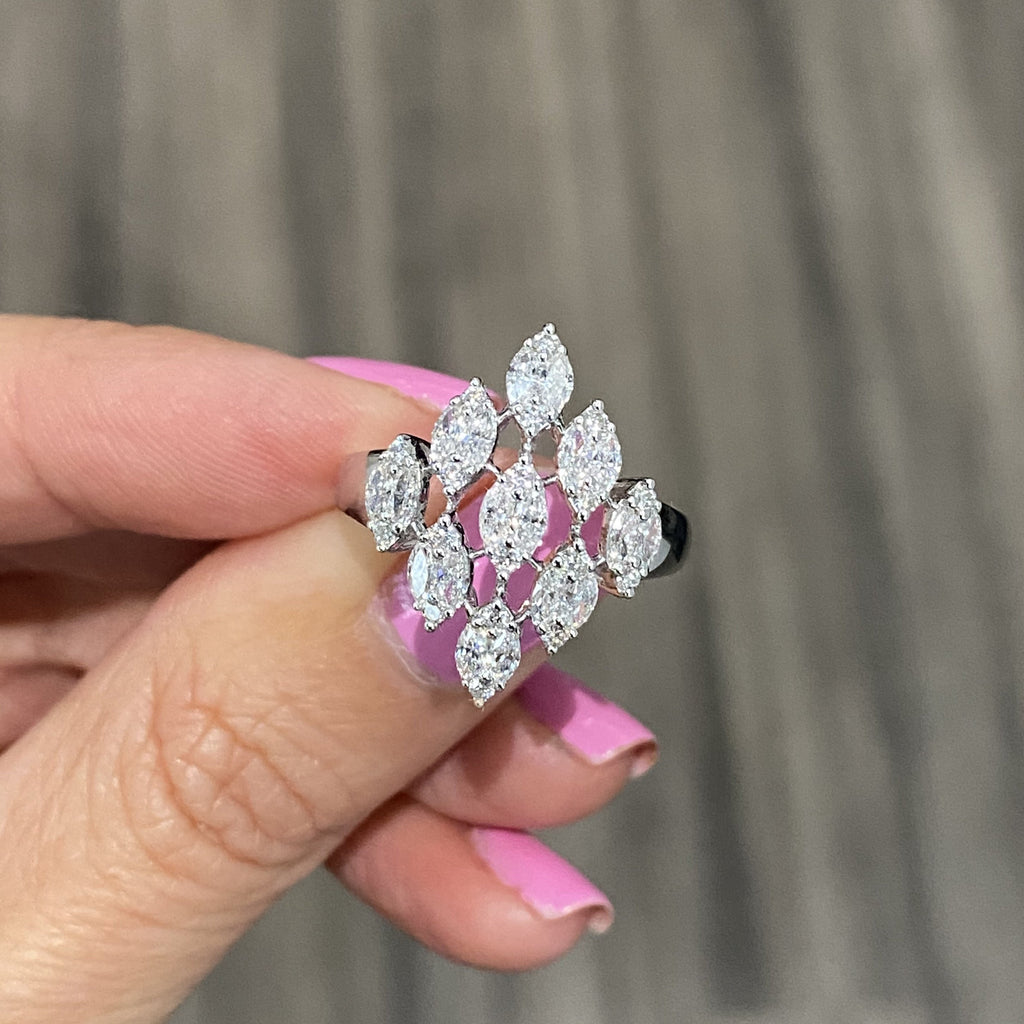 Power Pointer Diamond Cocktail Ring