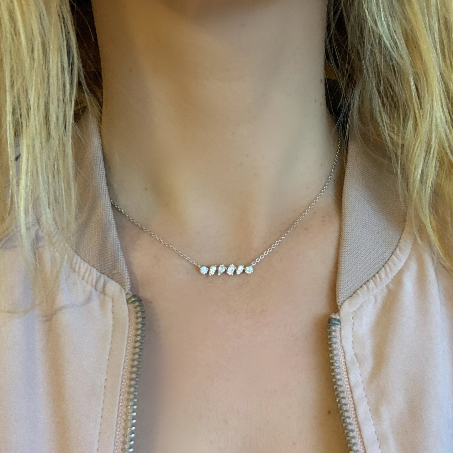 Radiant Diamond Pendant Necklace