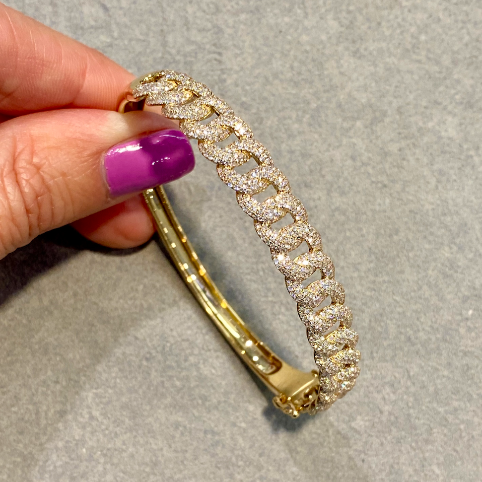 Unchained Sparkle Bangle Bracelet