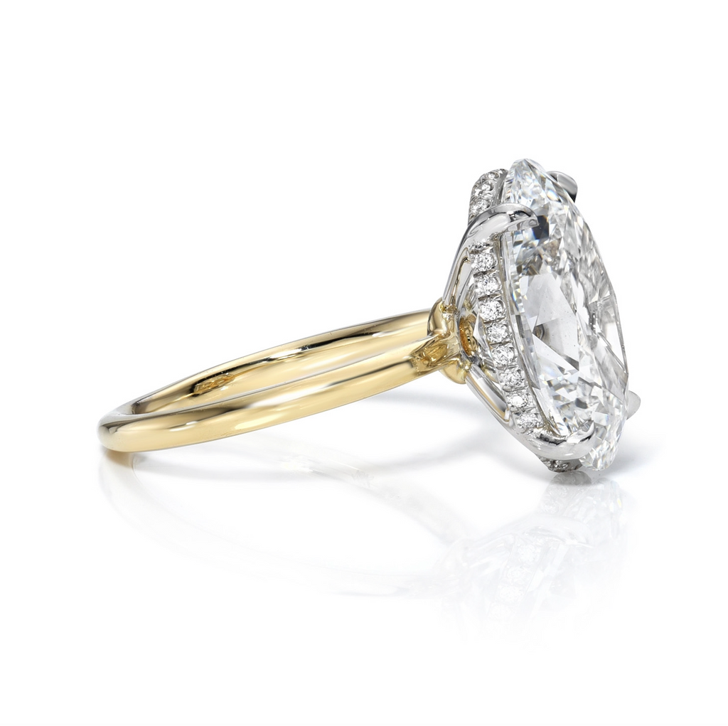 Antique Oval Diamond Engagement Ring