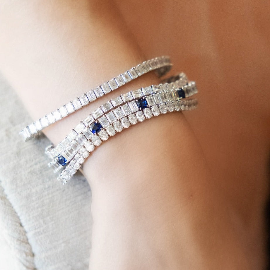 Oval Cut Diamond Tennis Bracelet