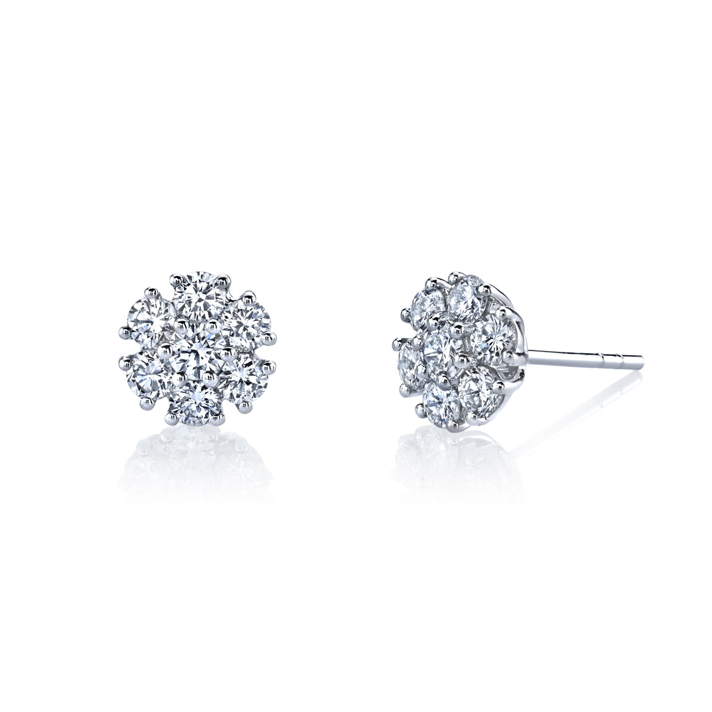 Bloom Diamond Stud Earrings