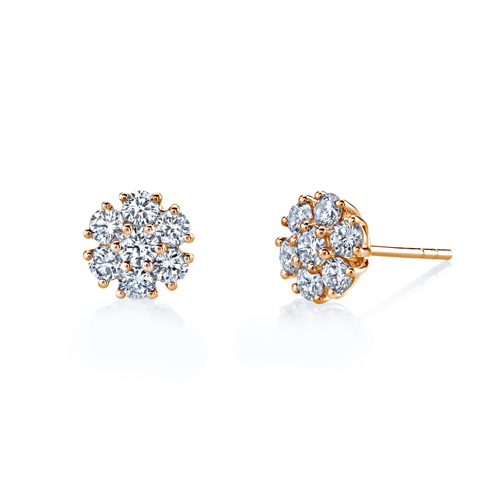 Bloom Diamond Stud Earrings