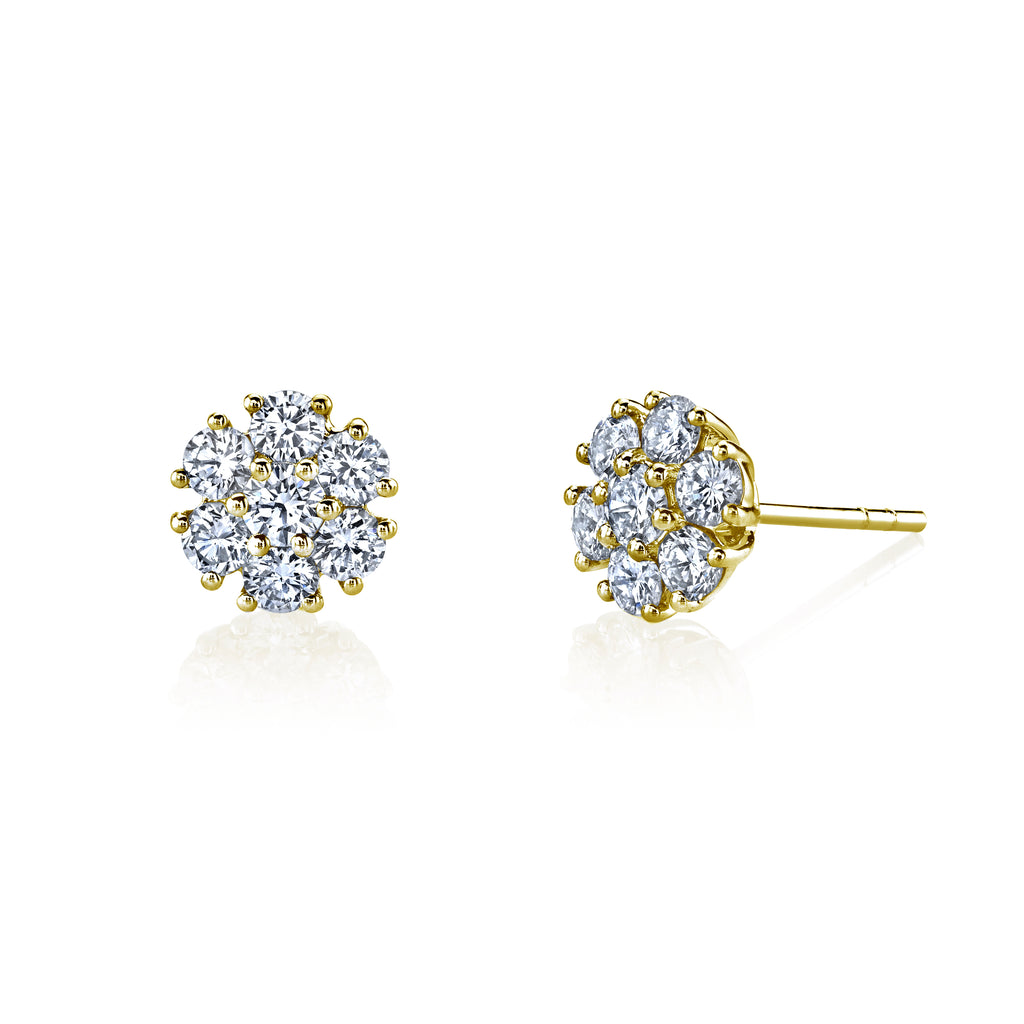 Bloom Diamond Stud Earrings