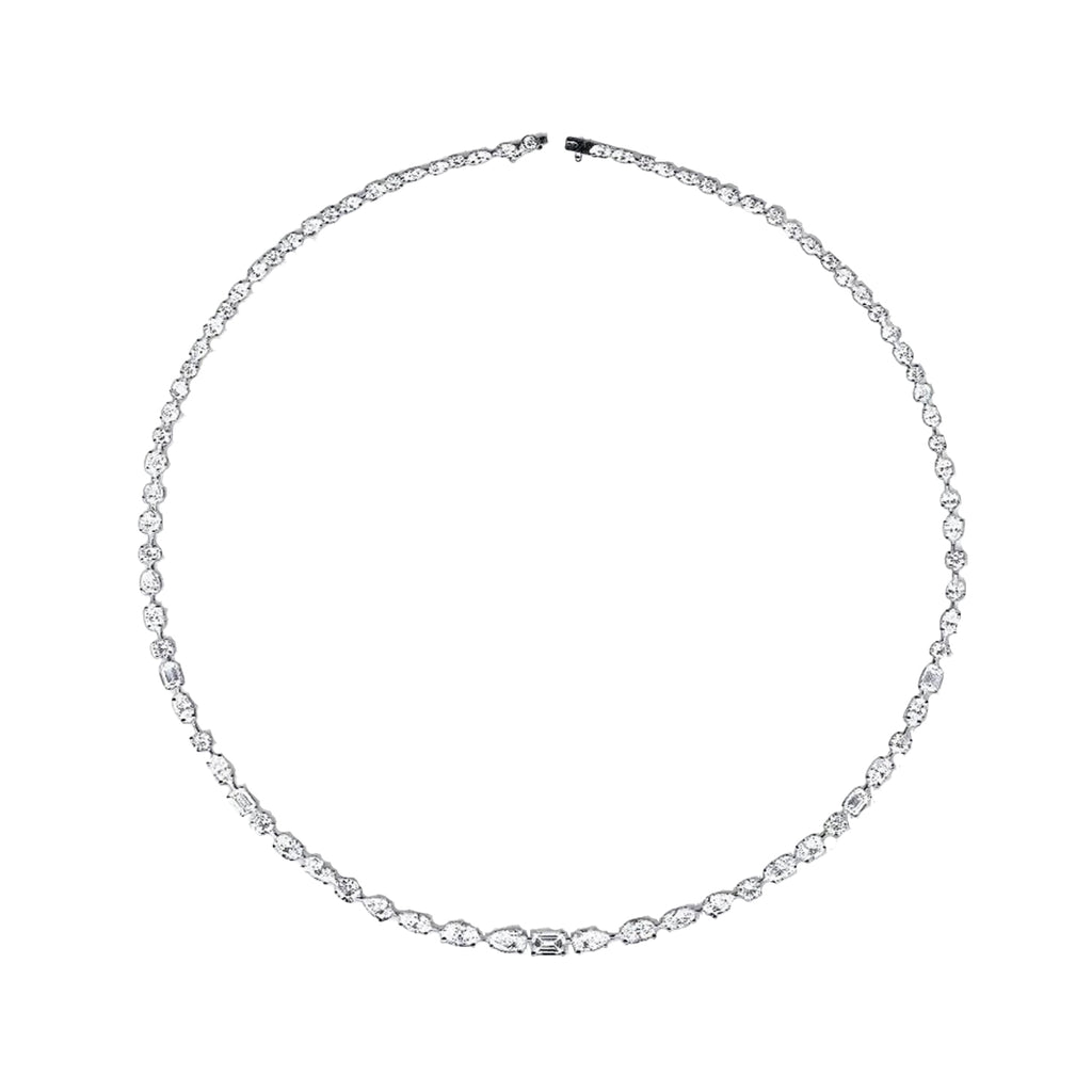 Forever Diamond Mixed Shapes Necklace