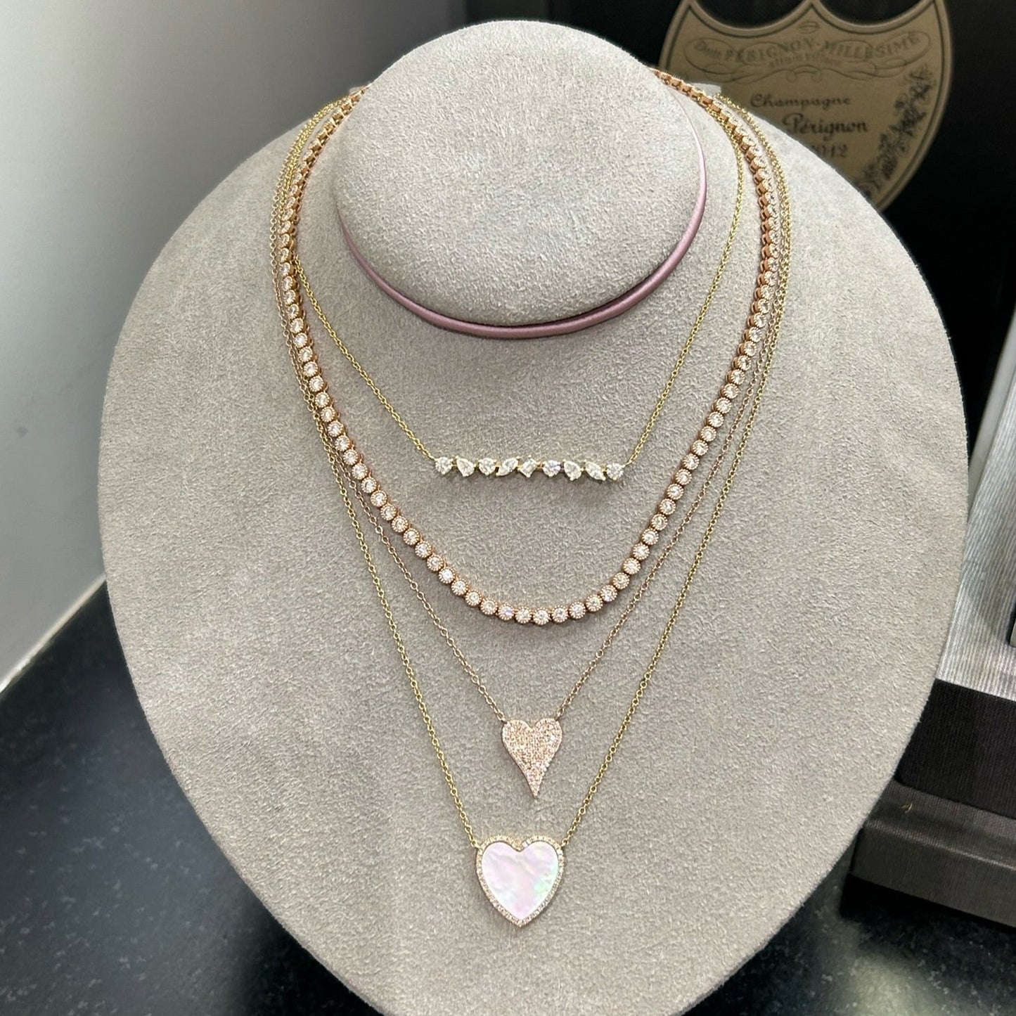 La Feminite Diamond Pendant Necklace