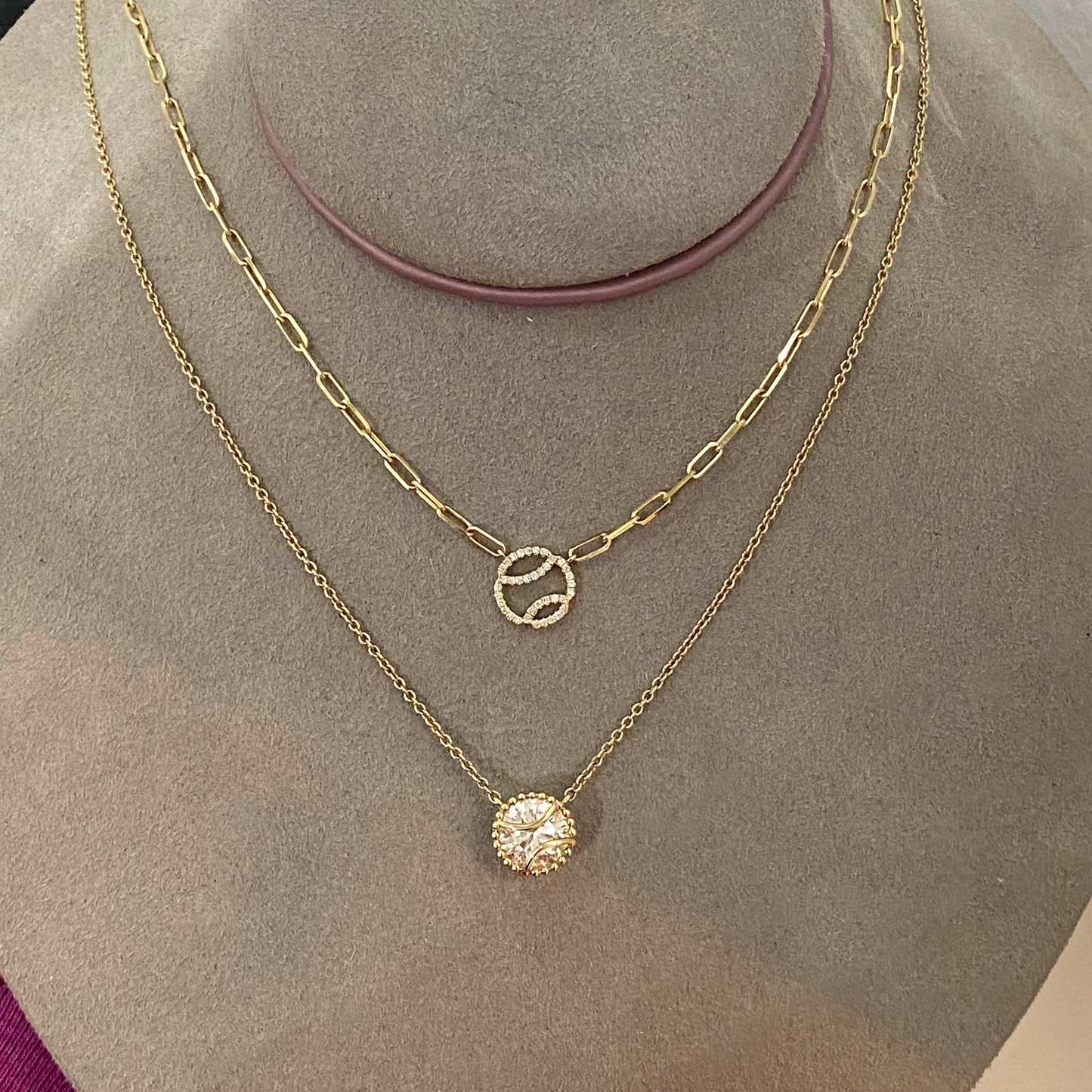 Pave Diamond Tennis Pendant