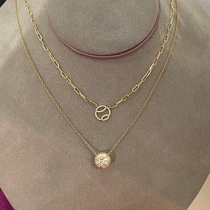 Pave Diamond Tennis Pendant