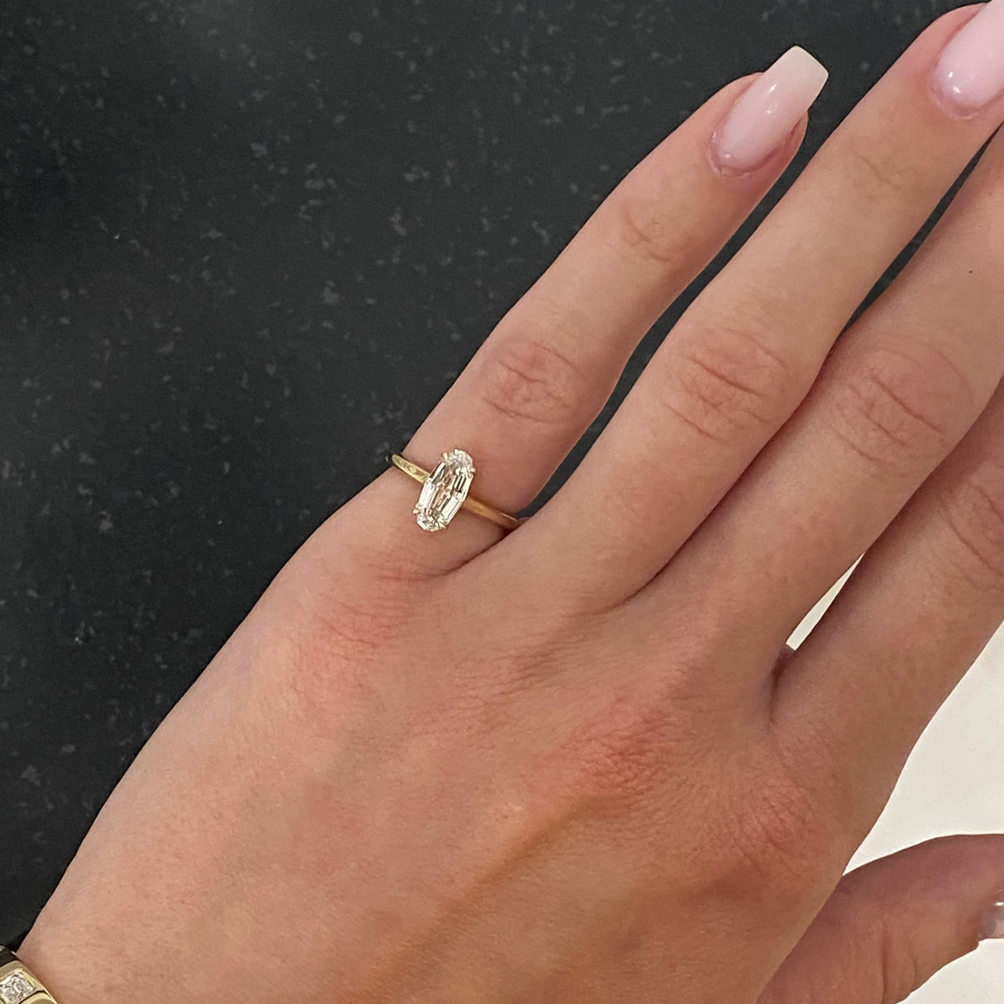 Antique Moval Pinky Ring