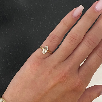 Antique Moval Pinky Ring