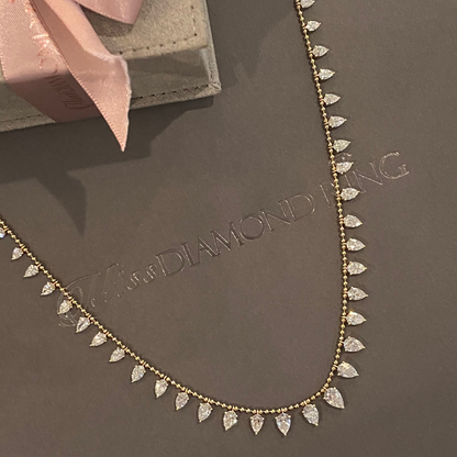 Femme Fatal Pear Diamond Necklace