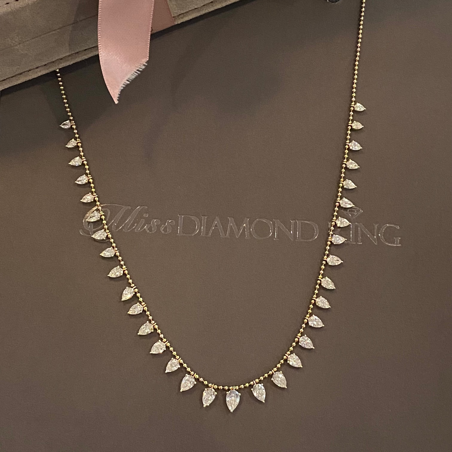 Femme Fatal Pear Diamond Necklace