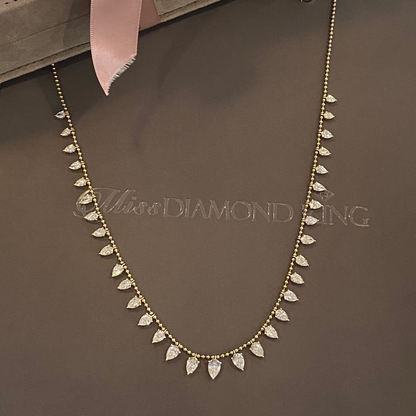 Femme Fatal Pear Diamond Necklace