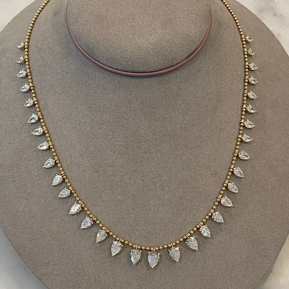 Femme Fatal Pear Diamond Necklace