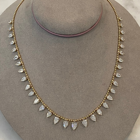 Femme Fatal Pear Diamond Necklace