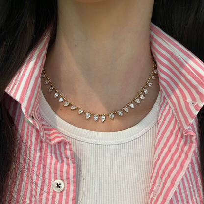 Femme Fatal Pear Diamond Necklace
