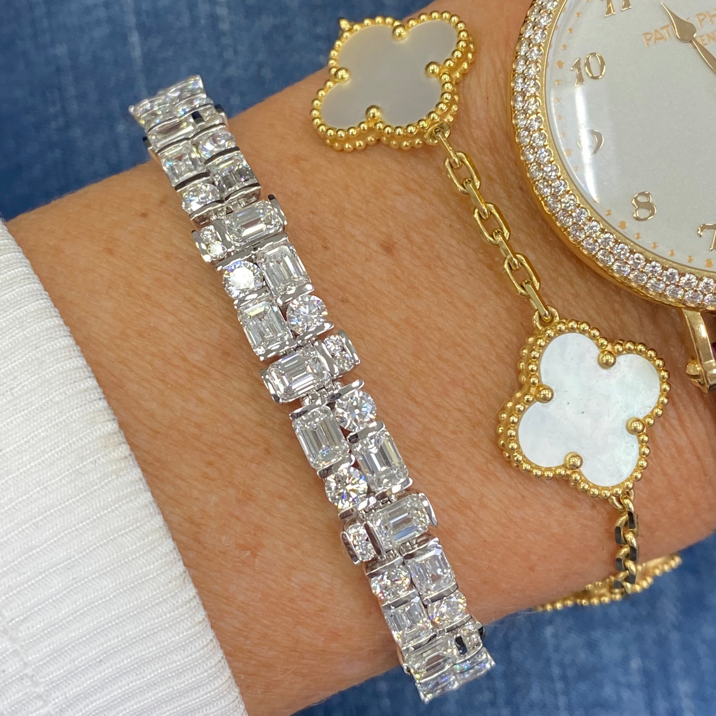 Double Deco Diamond Bracelet