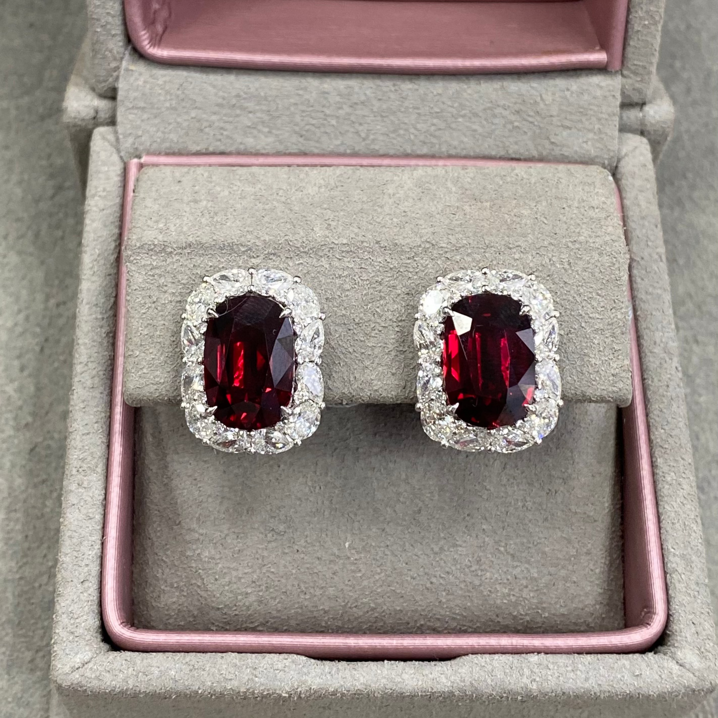 10 Carat Ruby Earrings