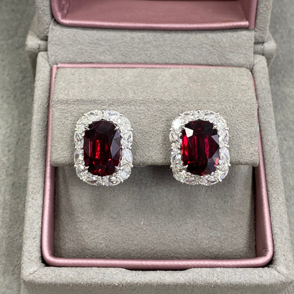 10 Carat Ruby Earrings