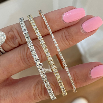 Flexible Diamond Bangle Bracelet
