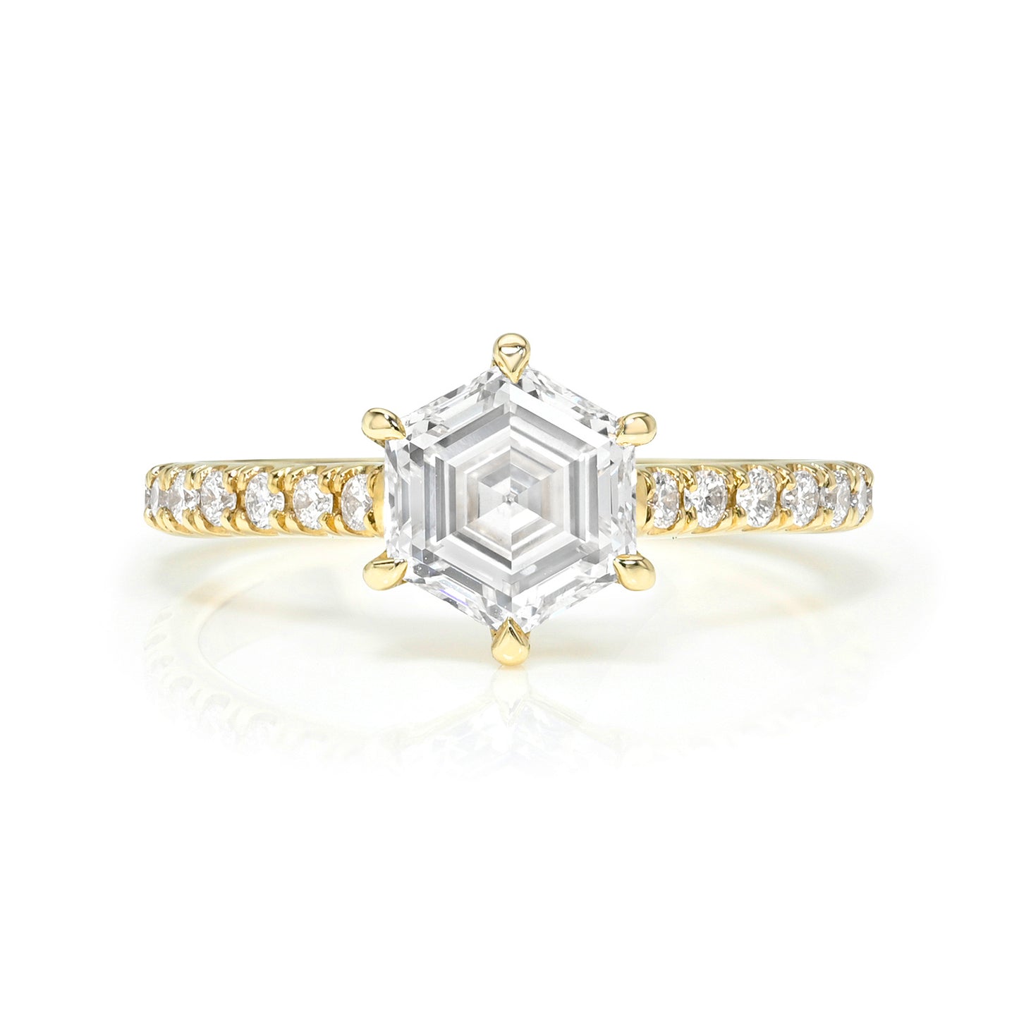 Hexagon Pinky Promise Ring