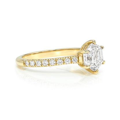 Hexagon Pinky Promise Ring