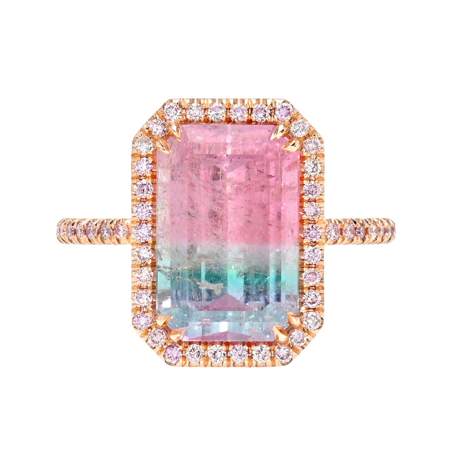 5.3 Carat Heaven on Earth Tourmaline Pink Diamond Unicorn Ring