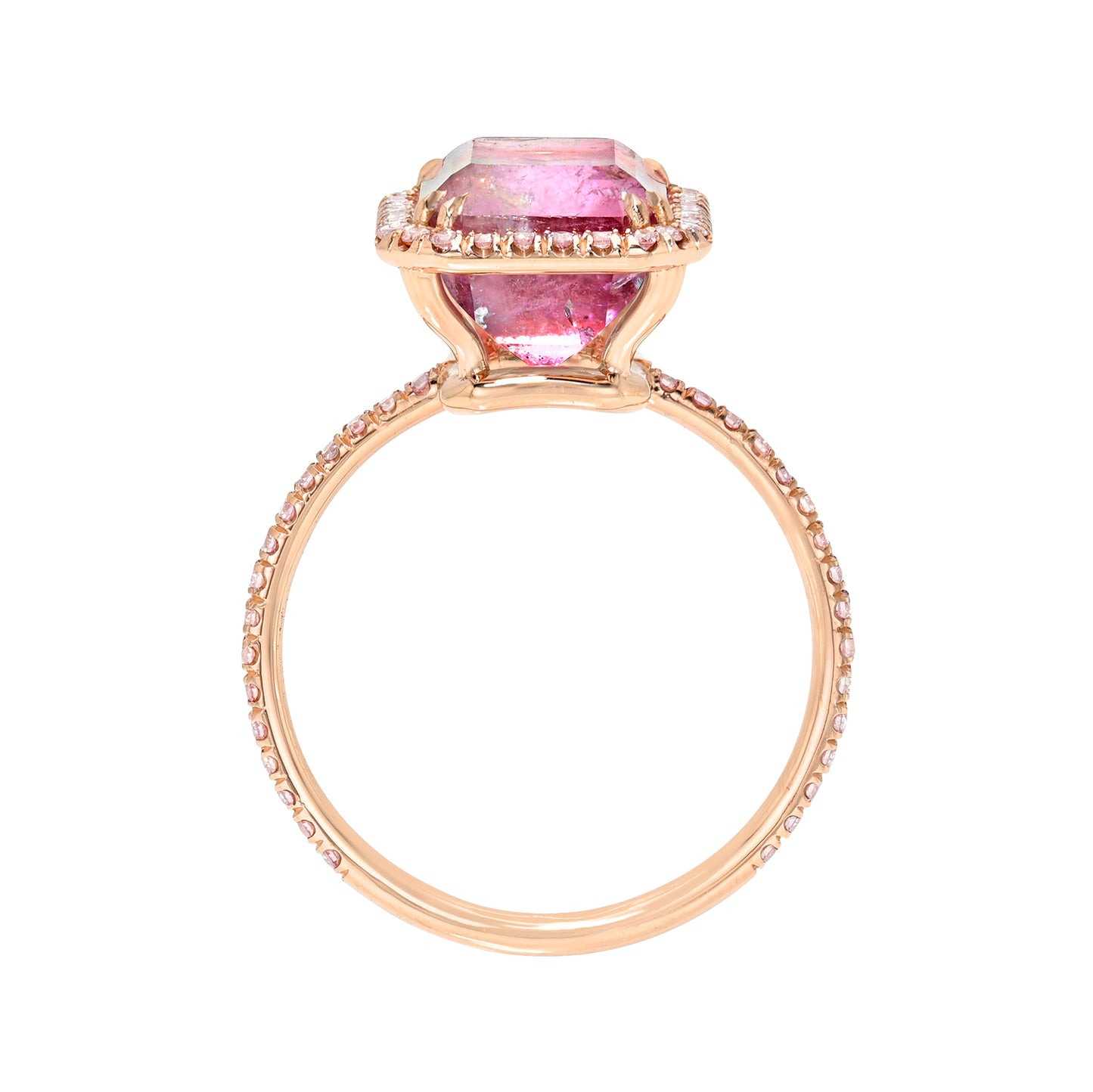 5.3 Carat Heaven on Earth Tourmaline Pink Diamond Unicorn Ring
